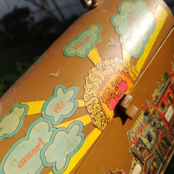 '60s, '70s vintage lunch box style metal bag handbag - Picture 8 of 9